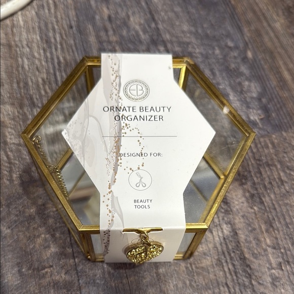 Ornate Beauty Organizer with Gold Accents - Picture 1 of 7